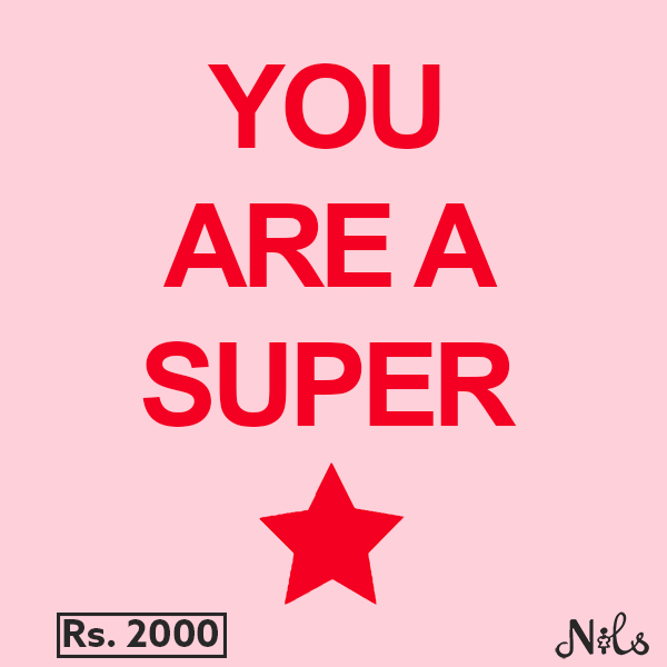 NILS YOU ARE A SUPER STAR GIFT VOUCHER - 2000 - Clothing & Fashion - in Sri Lanka